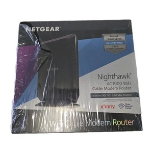 NETGEAR Nighthawk Modem Router AC1900 C7000 Kompatybilny z dostawcą kabli - Zdjęcie 1 z 7