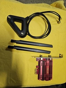 PCE-AC56 Asus Dual Band Wireless PCI-E Adapter Scheda Wi-fi PC Fisso - Picture 1 of 3