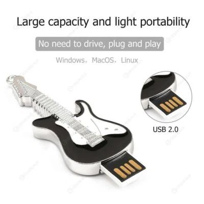 Clé USB 128 Go en Forme d'Instrument de Musique Mémoire Stick Idéal Pour Cadeau - Photo 1/4