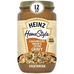 Heinz HomeStyle Caramelized 🧅 Onion and Thyme Gravy, 12 oz Jar - Picture 1 of 3