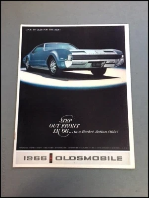 1966 Oldsmobile Toronado 4-4-2 Cutlass Jetstar Delta 88 Sales Brochure Catalog Foto 1 de 4