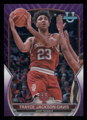 2022-23 Bowman Chrome University Purple Refractors #42 Trayce Jackson-Davis /399 - Image 1 of 2