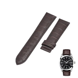Correa de cuero marrón 21 mm para Tissot Gentleman Powermatic 80 T1274071605101 T6100 - Imagen 1 de 7