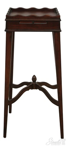 57400EC: UTTERMOST Mahogany Lamp Table w. Pull Out Slide Cover