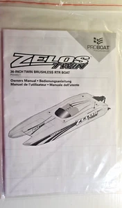 Proboat Zelos Twin RTR Boat Owners Manual PRB08021 - Picture 1 of 2