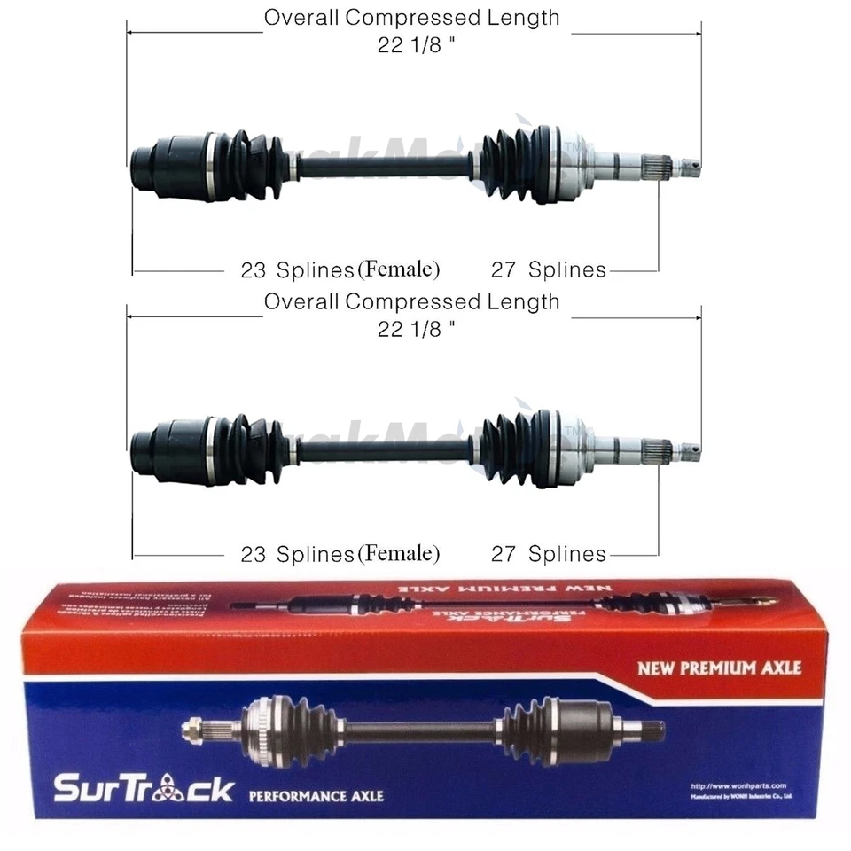 SurTrack Par Conjunto de 2 Eixos de Eixo Frontal CV para Subaru Justy 1990-1994 - Imagem 1 de 1
