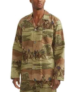 Pijama ecuestre polo Ralph Lauren para hombre fondo camuflado montar a caballo - Imagen 1 de 4