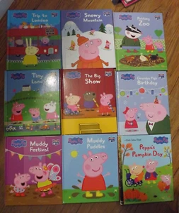 NEW LOT of 9 PEPPA PIG kids reading books - Picture 1 of 1