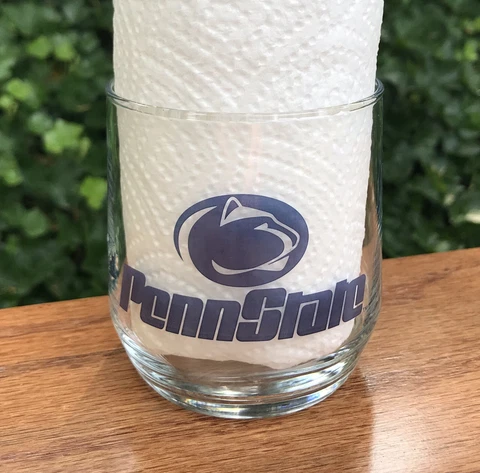 PENN STATE Vintage 1980’s NCAA Tumbler Drink Glass Cover