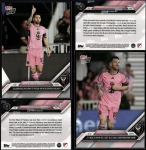 (2) 2024 MLS Topps Now Lionel Messi Inter Miami CF #31 & #46 SP 🔥 - Picture 1 of 5