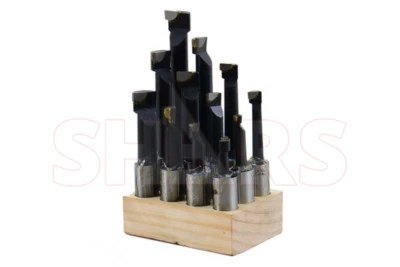 SHARS TOOL 12 Pcs 3/4" Boring Bar Set C6 Carbide Tipped 3/4 Shank Lathe Tool #{