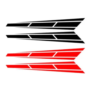 2x Stripe Graphics Car SUV Racing Body Roof Hood Vinyl Decals Stickers - Bild 1 von 8