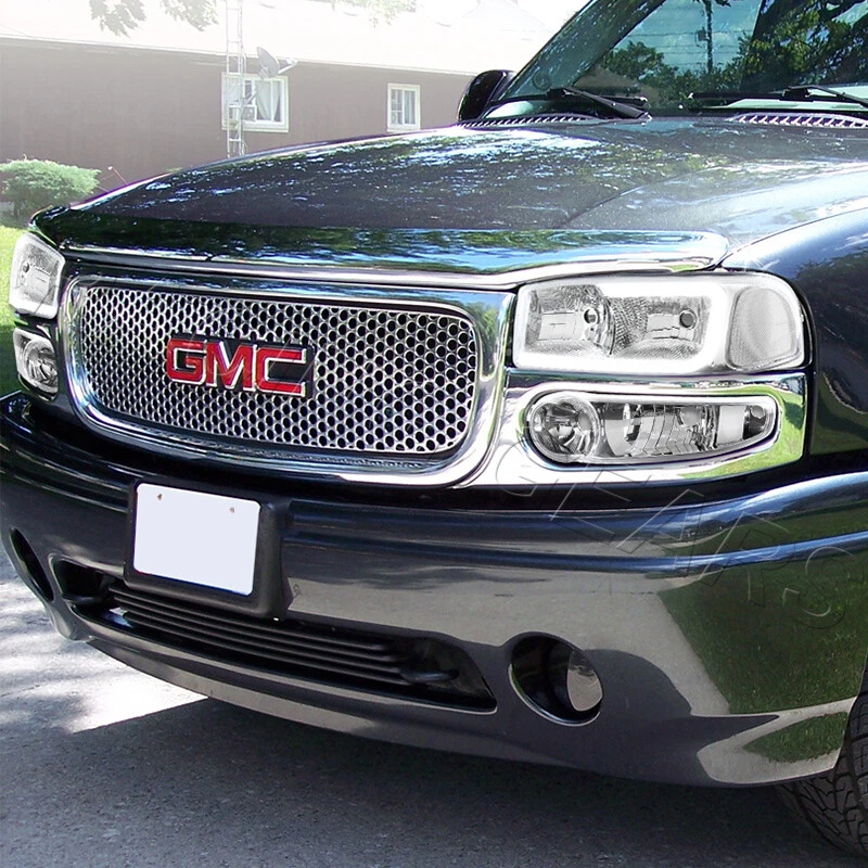 FAROS LED DRL CROMADOS APTOS PARA GMC YUKON/SIERRA DENALI + PARACHOQUES CON REFLECTOR TRANSPARENTE Foto 1 de 4