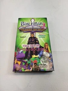 BIBLEMAN ADVENTURE Jr: Thankful for Jesus Vol 1 VHS 2000 Debbie Boone Jim Varney - Picture 1 of 3