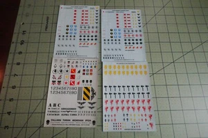 Vintage Warhammer 40k Transfers Imperial Guard Tank, Space Marines x 2, Bretonni - Picture 1 of 1