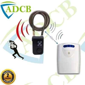 Funk Garage Schuppen Wohnwagen Fahrrad tragbar Alarm 50m Glockenspiel mit Schloss C9E - Bild 1 von 5