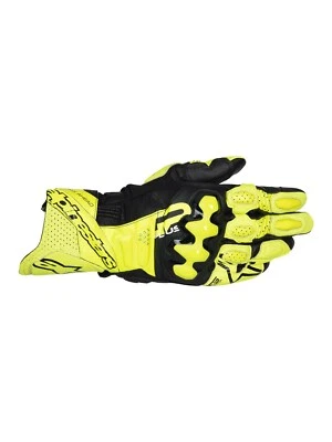 Alpinestars GP Plus R V3 Motorrad Sport Lederhandschuhe Gr XXL Gelb-Fluo Schwarz - Bild 1 von 2