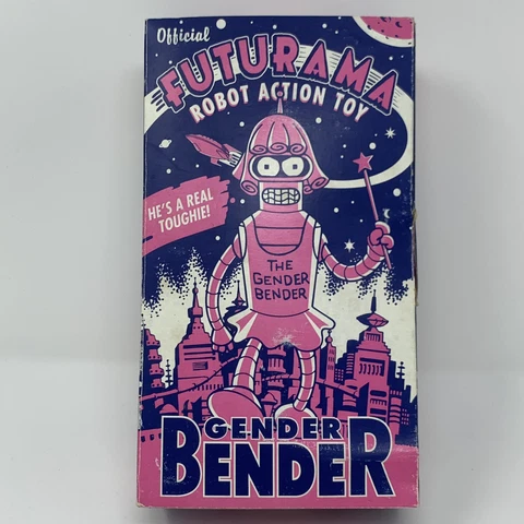 Futurama Bender The Gender Bender Wind-Up Tin Robot Figure Animated Groening Cover