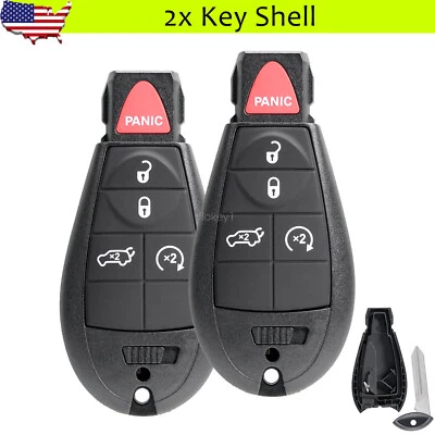 2 Для 2011 2012 2013 Jeep Grand Cherokee Dodge Durango дистанционный автомобильный брелок оболочка - Изображение 1 из 4