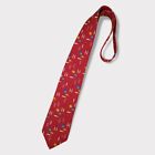 DUNHILL Red Tools Silk LUXURY Tie ITALY 