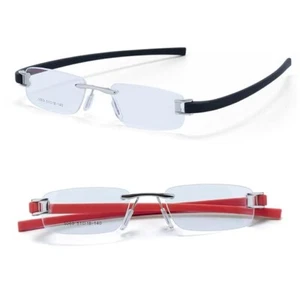 RSINC Combo Montura Sin Montura | Anteojos Para Unisex Plata Rojo-Plata Negro Etiqueta A1 - Imagen 1 de 11