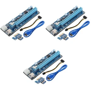 3 Pieces Grafikkartenadapterkabel PCIe-Karte GPU PCIe-Grafikkarten - Afbeelding 1 van 12