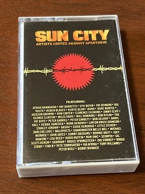 Sun City Artist United Against Apartheid Cassette Run DMC Dylan Bono Springsteen - Image 1 of 4