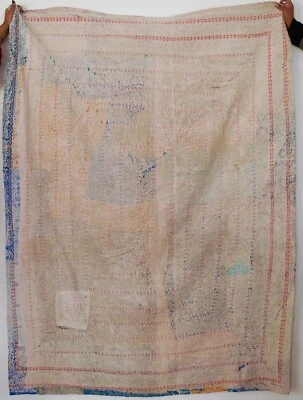 Very High Quality One Of A Kind Vintage Kantha Quilts Bedding Blankets - Image 1 of 3