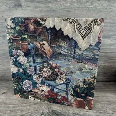 Vintage Old Stock Tapestry Countryside Photo Album Scrap Book 13 x 13 4" Thick - Image 1 of 4