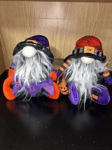 2 Spooky Halloween Light-Up Gnomes Light On/Off Switch - Picture 1 of 13