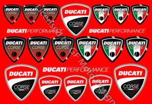 Adesivi moto Ducati Corse decalcomanie serbatoio 1098 1198 Monster Panigale /25 - Foto 1 di 2