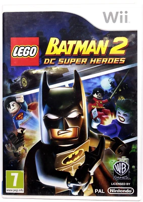 LEGO BATMAN 2 DC SUPER HEROES TRIANGOLO BLU WII GIOCO USATO ITA FR1 88301 - Immagine 1 di 4