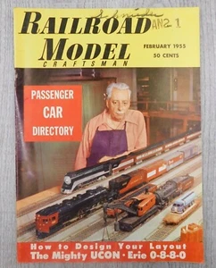 Railroad Model Craftsman FEB 1955 Vol. 23 No. 9 Trains Mancave Vintage Magazine - Picture 1 of 4
