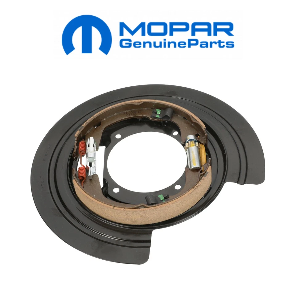 MOPAR RIGHT PARKING BRAKE PLATE WITH BRAKE SHOES FOR DODGE DURANGO 2011-2021 - Image 1 of 1