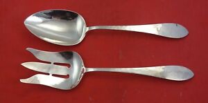 Pointed By Porter Blanchard Sterling Silver Salad Serving Set FH AS 10 1/2"