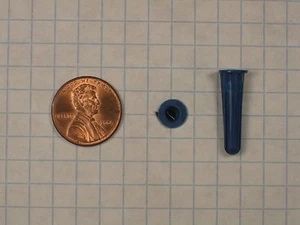 RAWL #7569 'BANTAM PLUG' SCREW ANCHOR, PLASTIC, #8-10 x 7/8" LENGTH, 3/16" BORE - Picture 1 of 1