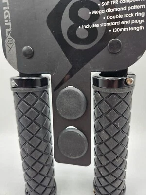 Origin8 Mega DMND Locking Bike Grips - Anti-Slip Comfort Handlebar - NEW - Image 1 of 3