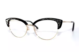 NEW SWAROVSKI SK 5363 032 BLACK AUTHENTIC EYEGLASSES FRAMES 53-17-145MM W/CASE - Picture 1 of 9