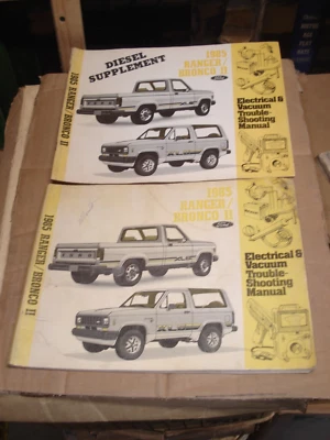 1985 FORD RANGER BRONCO II SERVIÇO ELÉTRICO E VÁCUO MANUAL FIAÇÃO LOJA LIVRO - Imagem 1 de 2