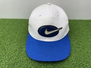 NEW Vintage 1990's Nike Bubble Logo Snapback Blue/White One Size Small Y2K Era - Picture 1 of 8