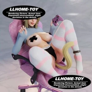 1:8 Catgirl Game Girl NSFW Resin 3d Print Model Kit Unpainted GK Statue Figure - Picture 1 of 6