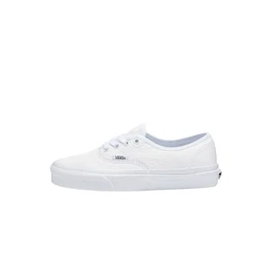 Unisex Vans Authentic Premium Leather True White Lace Up Shoes - Picture 1 of 6
