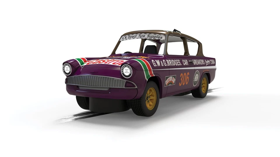 Scalextric C4584 Ford Anglia 105e George Polley 306 Slot Car - Image 1 of 1