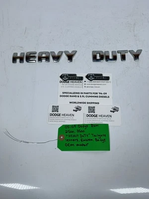 OEM Mopar 2005-2009 Dodge Ram 2500 3500 "Heavy Duty" insignia emblema logotipo puerta trasera Foto 1 de 4