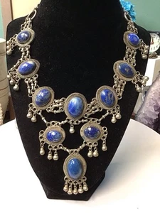 Lapis Bib Necklace - Picture 1 of 5
