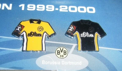 BORUSSIA DORTMUND-2 PINS- Bundesliga Saison 1999/2000-aus Pinrahmen-S.OLIVER-TOP - Bild 1 von 4