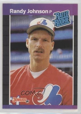 1989 Donruss Rated Rookie Randy Johnson (*Denotes on Back) #42 Rookie RC HOF - Image 1 of 3