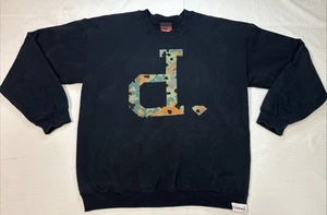 Diamond Supply Company Crewneck Pullover Sweatshirt Black Unisex Large Camo P - Picture 1 of 11