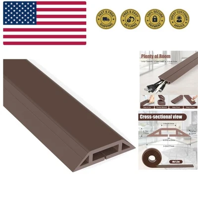 Cubierta de cable de piso de 4 pies protector de cable de alta resistencia, cubiertas de cable para cables en Fl... Foto 1 de 4