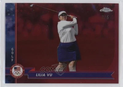 2024 Chrome US Olympic & Paralympic Team and Hopefuls /5 Lilia Vu #120 Rookie RC - Image 1 of 2
